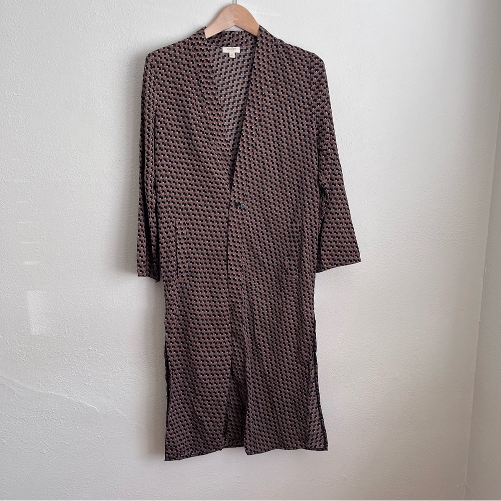 Silky Geometric Duster